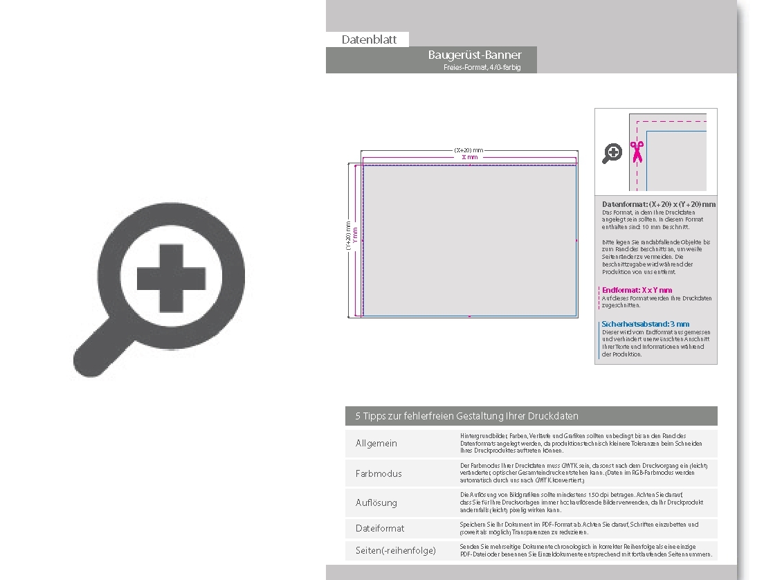 Product Bild bauger__stbanner_ums__umt_+___sen_im_abstand_von_50_cm_rundum