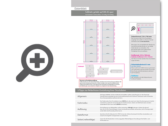Product Bild faltblatt__gefalzt_auf_din_a5_quer__horizontaler_zickzackfalz__10-seitig