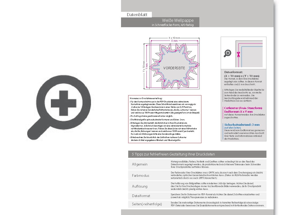 Product Bild wei__e_wellpappe_in_schneeflocke-form_konturgefr__st___einseitig_4_0-farbig_bedruckt